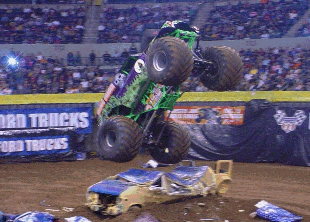 Grave Digger Oklahoma City Freestyle Randy Brown in Grave Digger