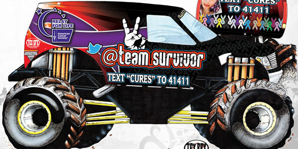 Team Survivor Monster Truck Rendering